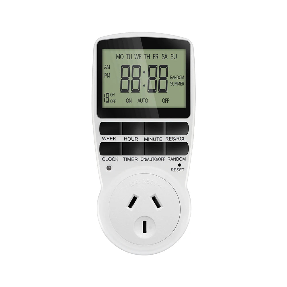 Electronic Digital Timer Switch Kitchen Timer Outlet Programmable Timing Socket EU/US/FR/UK/AU Plug Timer Switch 220V 110V