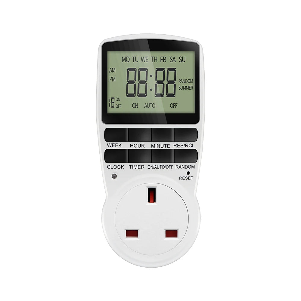 Electronic Digital Timer Switch Kitchen Timer Outlet Programmable Timing Socket EU/US/FR/UK/AU Plug Timer Switch 220V 110V