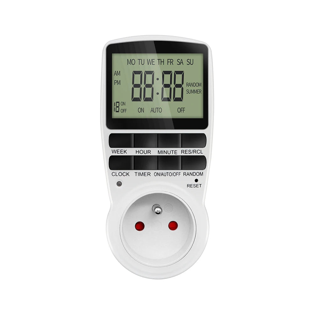Electronic Digital Timer Switch Kitchen Timer Outlet Programmable Timing Socket EU/US/FR/UK/AU Plug Timer Switch 220V 110V