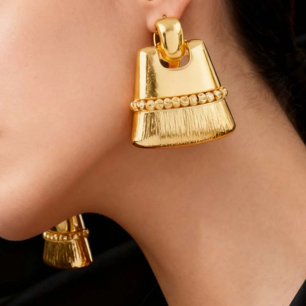 African Nigerian Jewelry Set Necklace Bracelet Earrings Ring Set Exaggerated Elegant Luxury Ladies Party Wedding Jewelry Set